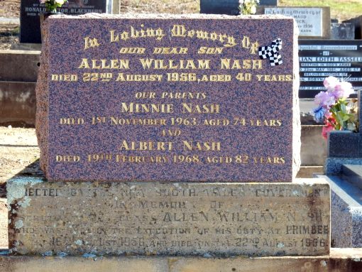 Allen William NASH 06 - NSWPF - Killed 22 Aug 1956