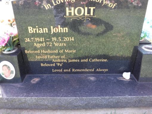 Brian John HOLT - NSWPF - 10166 - Died 19 May 2014