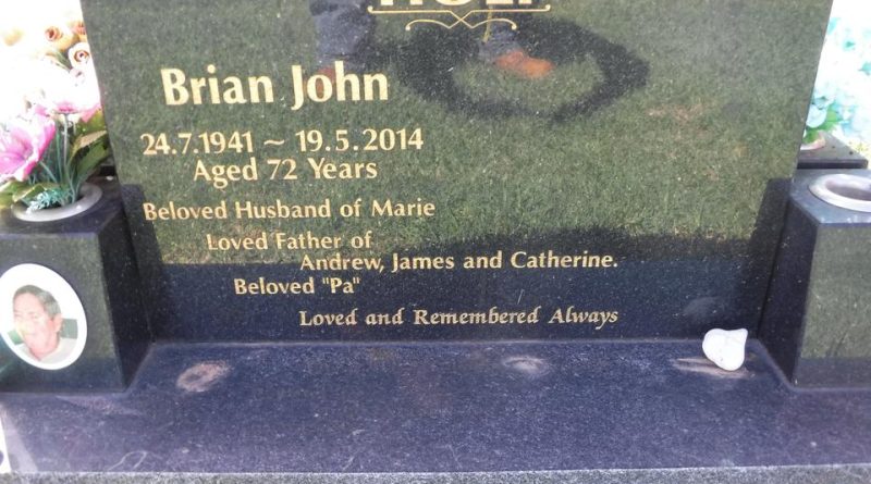 Brian John HOLT - NSWPF - 10166 - Died 19 May 2014