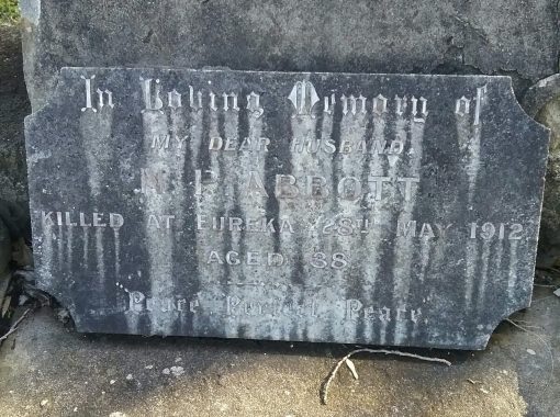 Nicholas Percival ABBOTT 01 - NSWPF Q7208 - Died 27 May 1912