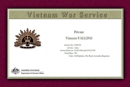 Vincent FALLINS 02 - NSWPF 15664 - Died 1 Feb 2021