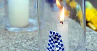 Ribbon and Candle CREST