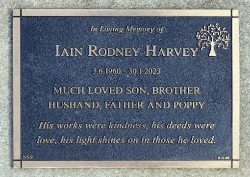 Iain Rodney HARVEY 02 - NSWPF - Died 30 Jan 2023