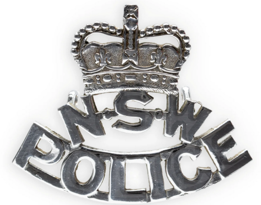NSW Police hat badge - c1953 CREST