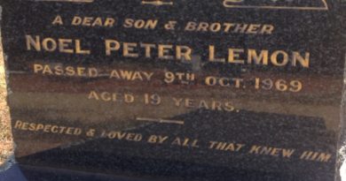 Noel Peter LEMON 01 - NSWPF 13761 - Died 9 Oct 1969