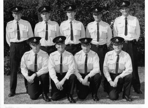 Class 106 - Redfern Police Academy. Sworn in on 4 June 1966. This group of nine went to 10 Division ( Waverley ) as Probationary Constables.Rear ( L - R ): ?, ?, ?, ?, ? Front: Robert Sydney HOGNO # 11857, ?, ?, ?
