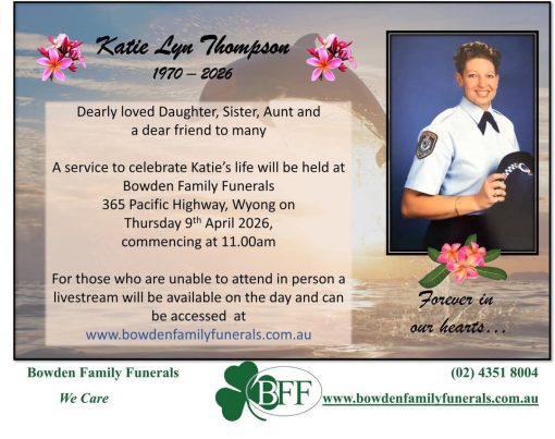 Katie Lyn THOMPSON 01 - NSWPF 28651 - Died 23 March 2026