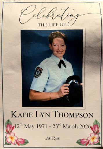 Katie Lyn THOMPSON 07 - NSWPF 28651 - Died 23 March 2026