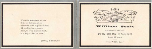 William Benton SCOTT 02 - NSWPF - Died 21 July 1899