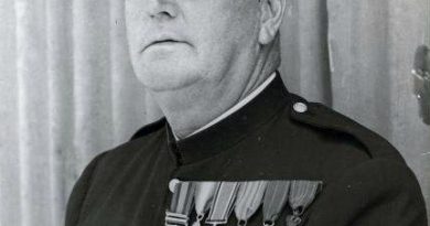 Policeman J. J. Walsh, in uniform with medals