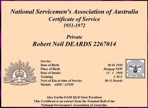 Robert Neil DEARDS 05 - NSWPF 12819 - Died 2024
