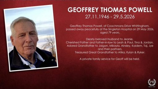 Geoffrey Thomas POWELL 01 - NSWPF 15843 - Died 29 May 2026